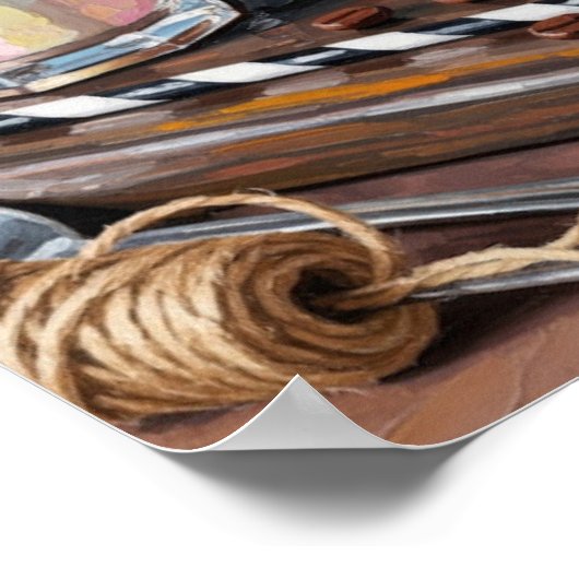 Cold Brew Kaffeemauer Kunst Poster (Ecke)