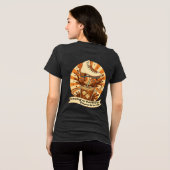 Cold Brew & Retro Grooves-Shirt Tri-Blend Shirt (Rückseite voll)