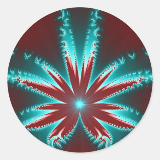 Cold Burn Fraktal Sticker (Vorderseite)