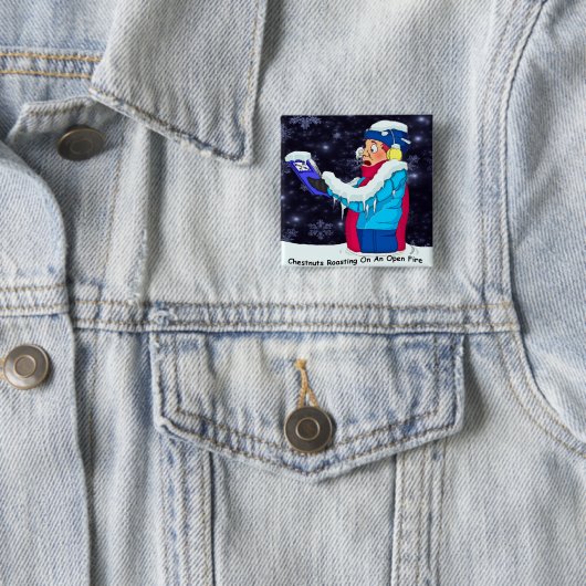 Cold Christmas Caroler Button (Beispiel)