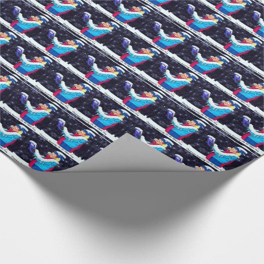 Cold Christmas Caroler Geschenkpapier (Ecke)