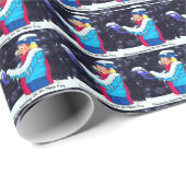 Cold Christmas Caroler Geschenkpapier (Rolleneckpunkt)