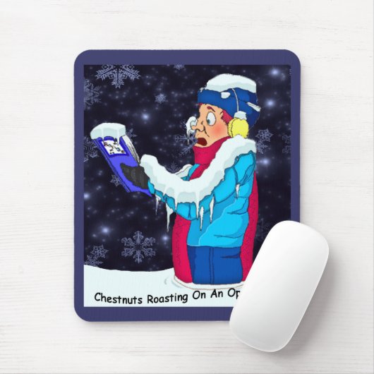 Cold Christmas Caroler Mousepad (Mit Mouse)
