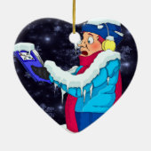 Cold Christmas Caroler Ornament (Hinten)