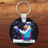 Cold Christmas Caroler Schlüsselanhänger (Vorderseite)