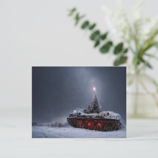 Cold Christmas Postkarte (Stehend Vorderseite)