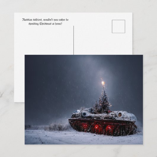 Cold Christmas Postkarte (Vorne/Hinten)