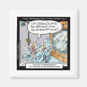 Cold Clean Hands W/Guns Funny Gifts & T-Shirts Magnet