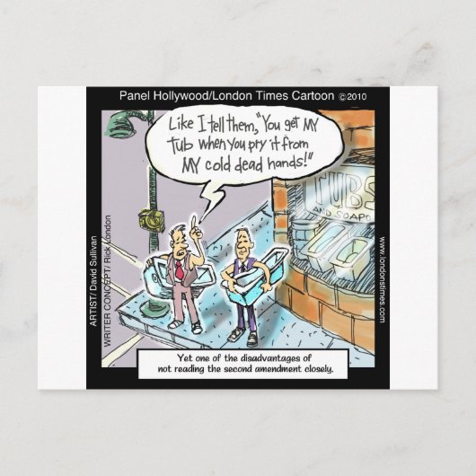 Cold Clean Hands W/Guns Funny Gifts & T-Shirts Postkarte (Vorderseite)