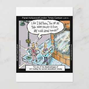 Cold Clean Hands W/Guns Funny Gifts & T-Shirts Postkarte