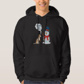 cold cold snow ice snowman snowball cold winter 1 hoodie (Vorderseite)
