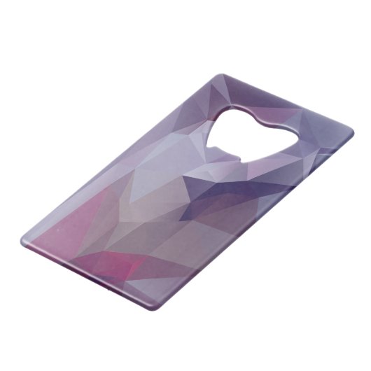 Cold Colors Abstrakte Pyramide Kunst Geldbeutel Flaschenöffner (Vorderseite Schrägansicht)