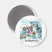 Cold Day in Oz Funny T-Shirts Tasse Magnet (Vorderseite/Rückseite)