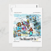 Cold Day in Oz Funny T-Shirts Tasse Postkarte (Vorne/Hinten)