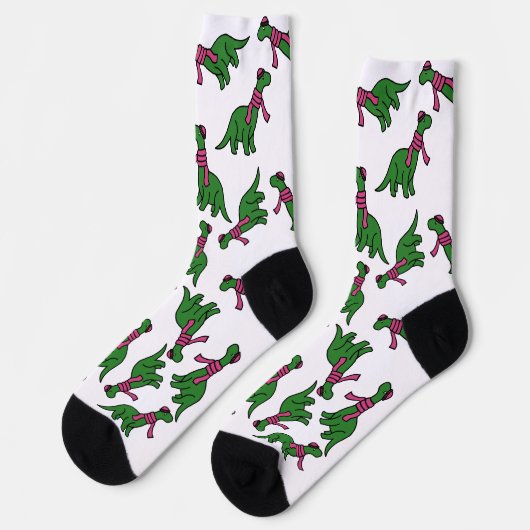 Cold Dinosaurier Socken (Linkes Detail)
