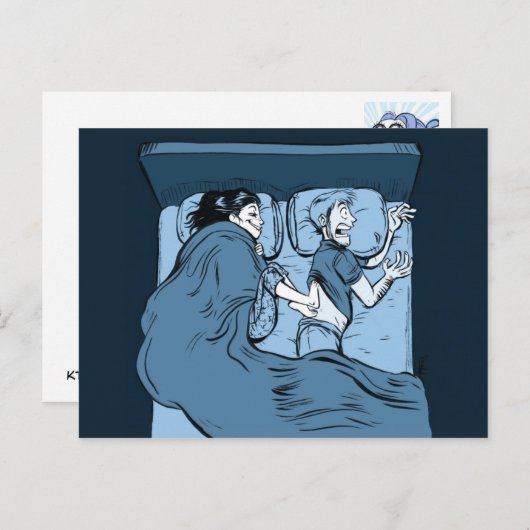 Cold Feet Postkarte (Vorne/Hinten)