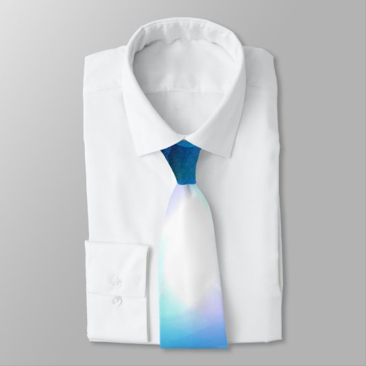 Cold Flame cool blaue moderne abstrakte Kunst Krawatte (Gebunden)