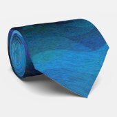 Cold Flame cool blaue moderne abstrakte Kunst Krawatte (Gerollt)