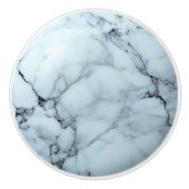 Cold Gray Marble Pattern Keramikknauf (Vorderseite)