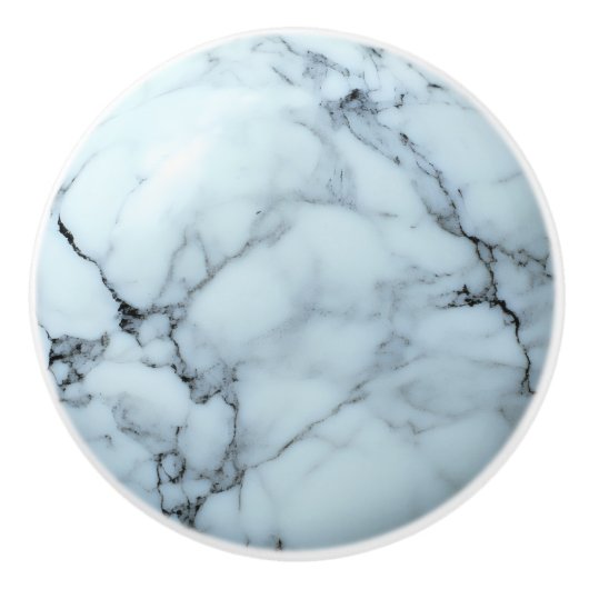 Cold Gray Marble Pattern Keramikknauf (Vorderseite)