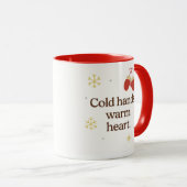 Cold Hands, Warm Heart | Cozy Winter Mug Tasse (VorderseiteRechts)