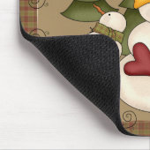 Cold Hands Warm Heart Snowman Mousepad (Ecke)