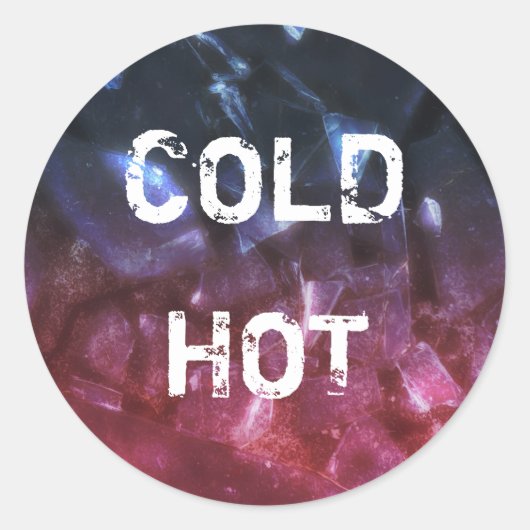 Cold & Hot - Aufkleber (Vorderseite)