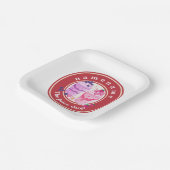 Cold Jogurt Smoothies Fruchtsaftshop Logo Pappteller (Gewinkelt)