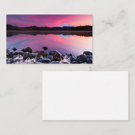 Cold Lake Sunset Visitenkarte (Vorne/Hinten)
