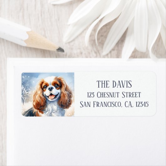 Cold Landschaft Watercolor Cavalier King Charles (Insitu)