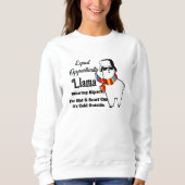 Cold Llama Sweatshirt - Funny Women's Hoodie (Vorderseite)
