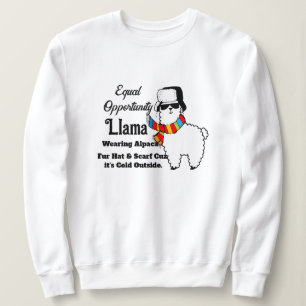 Cold Llama Sweatshirt - Lustiges Damen Hoodie