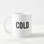 Cold minimalist white mug kaffeetasse (Links)