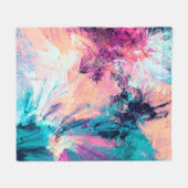 Cold multicolor beautiful futuristic pattern. Abst Fleecedecke (Vorderseite (Horizontal))