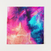 Cold multicolor beautiful futuristic pattern. Abst Wandteppich (Vorderseite (Horizontal))