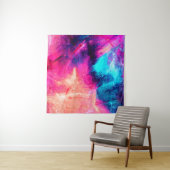 Cold multicolor beautiful futuristic pattern. Abst Wandteppich (Beispiel (Horizontal))
