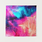 Cold multicolor beautiful futuristic pattern. Abst Wandteppich (Vorderseite)