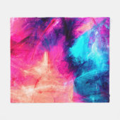 Cold multicolor schöne futuristische Muster. Abst Fleecedecke (Vorderseite (Horizontal))