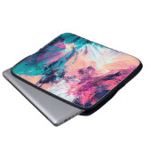 Cold multicolor schöne futuristische Muster. Abst Laptopschutzhülle (Vorne Knopf)