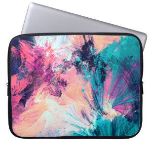 Cold multicolor schöne futuristische Muster. Abst Laptopschutzhülle