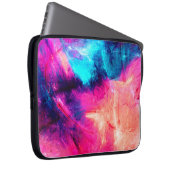 Cold multicolor schöne futuristische Muster. Abst Laptopschutzhülle (Vorne Rechts)