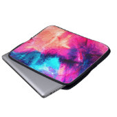 Cold multicolor schöne futuristische Muster. Abst Laptopschutzhülle (Vorne Knopf)