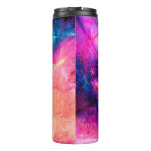 Cold multicolor schöne futuristische Muster. Abst Thermosbecher (Rückseite)