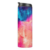 Cold multicolor schöne futuristische Muster. Abst Thermosbecher (Nach rechts gedreht)