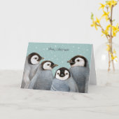 Cold Night, Warm Friends Weihnachtskarte Karte (Gelbe Blume)