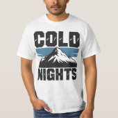 Cold Nights Christmas Tee (Vorderseite)