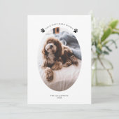 Cold Nose Warm wünscht Dog Foto Weihnachten (Stehend Vorderseite)