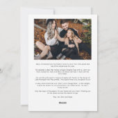 Cold Nose Warm wünscht Dog Foto Weihnachten (Rückseite)