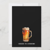 Cold One with the Old One Beer 80th Birthday Einladung (Rückseite)