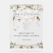 Cold Outdoor Clothest Line Kinderdusche Empfang Acrylschild (Vorderseite)